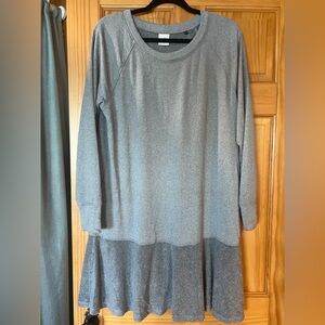Cabi Flashdance Gray Long Sleeve Sweatshirt Dress